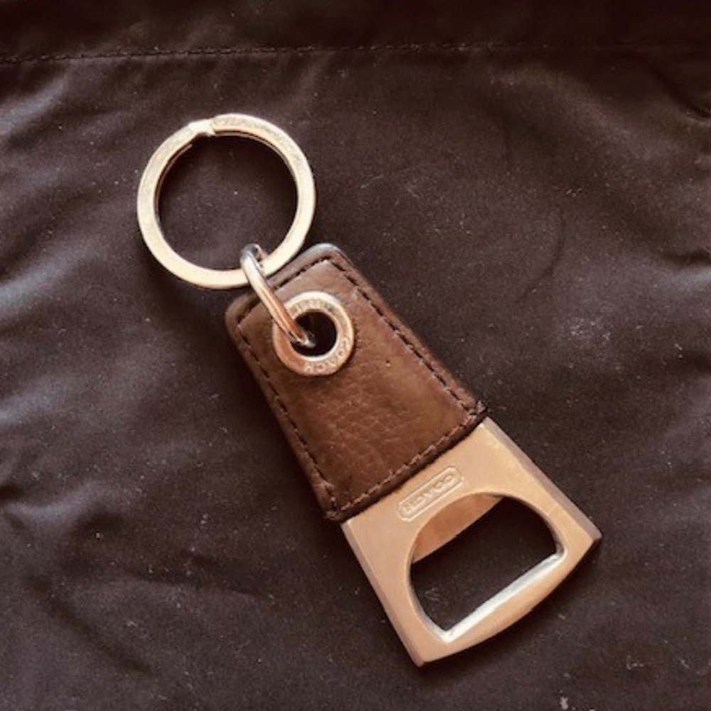 Coach Bottle Opener Key Ring (Brown)